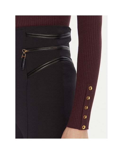Elisabetta Franchi Black Stoffhose Pa-119-56E2-V440Spodnie Regular Fit