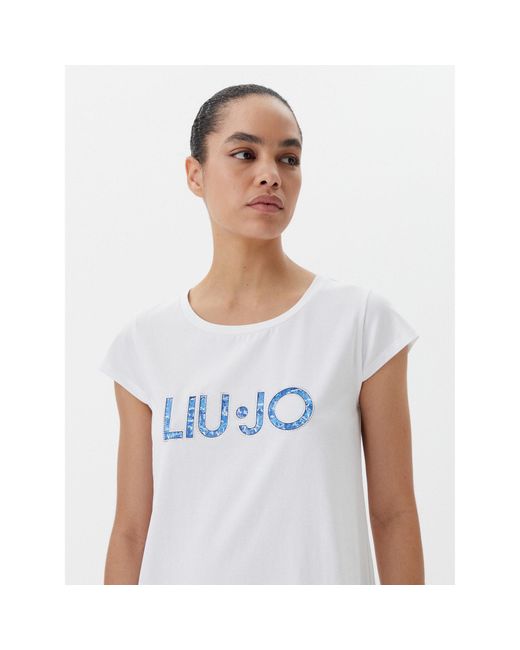 Liu Jo White Kleid Für Den Alltag Va5194 Js003 Regular Fit