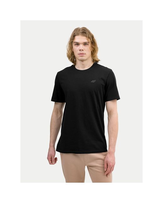 4F T-Shirt Wss24Ttshm1154 Regular Fit in Black für Herren