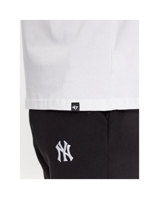 '47 T-Shirt New York Yankees Bb017Temech589889Ww Regular Fit in White für Herren