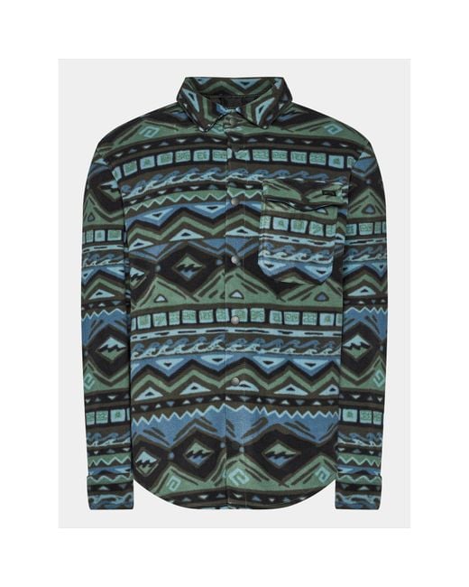 Billabong Übergangsjacke Furnace Flanell Abyft00101 Regular Fit in Blue für Herren
