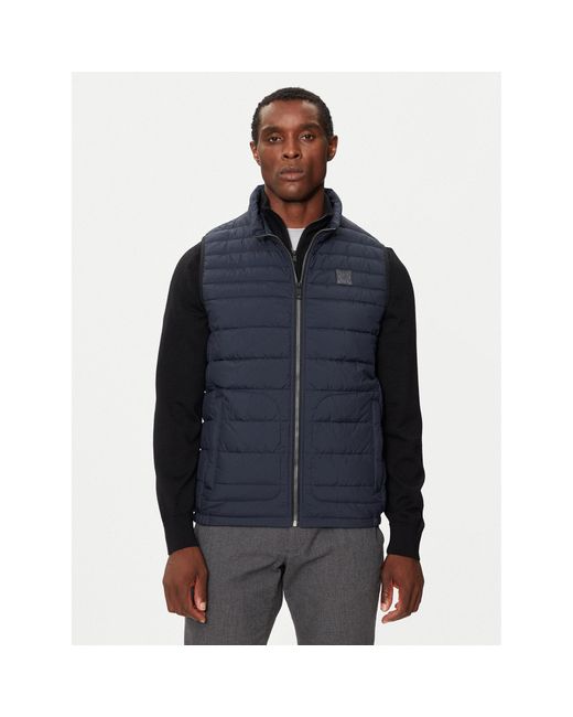 Bugatti Weste 670100-61044 Regular Fit in Blue für Herren