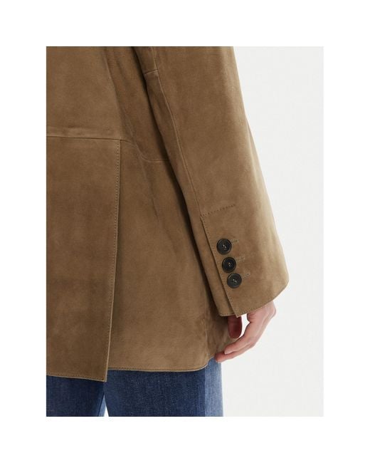Weekend by Maxmara Brown Lederjacke Rolanda 2525446071650 Oversize