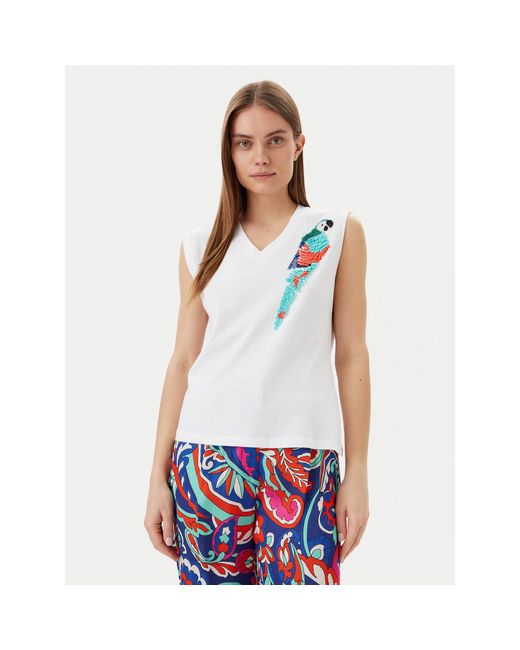Lola Casademunt White Bluse Ms2515023 Regular Fit