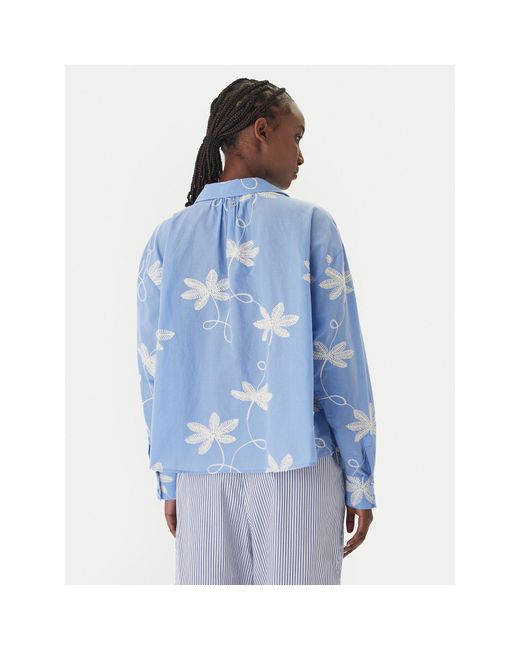 Lola Casademunt Blue Hemd Ls2615089 Relaxed Fit