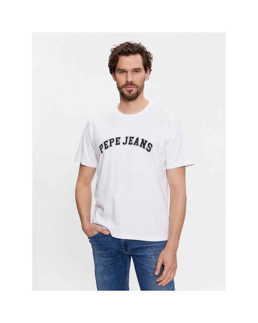 Pepe Jeans T-Shirt Clement Pm509220 Weiß Regular Fit in White für Herren