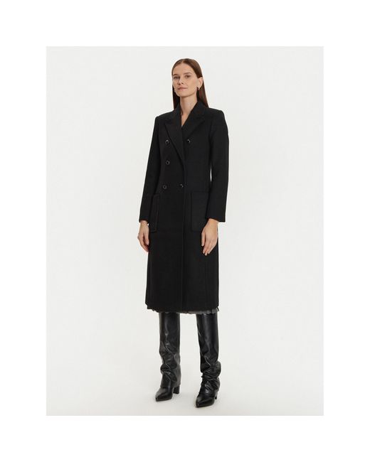 Morgan Black Wollmantel 242-Getina1 Regular Fit