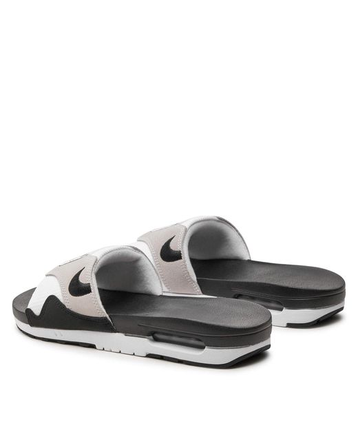 Nike Pantoletten Air Max 1 Slide Dh0295 102 Weiß in Black für Herren