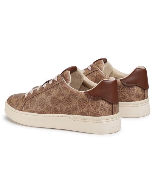 COACH Brown Sneakers lowline luxe sig g5061 tan