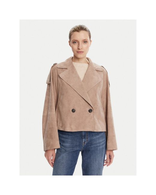 Weekend by Maxmara Natural Lederjacke Maga 2525446061 Regular Fit