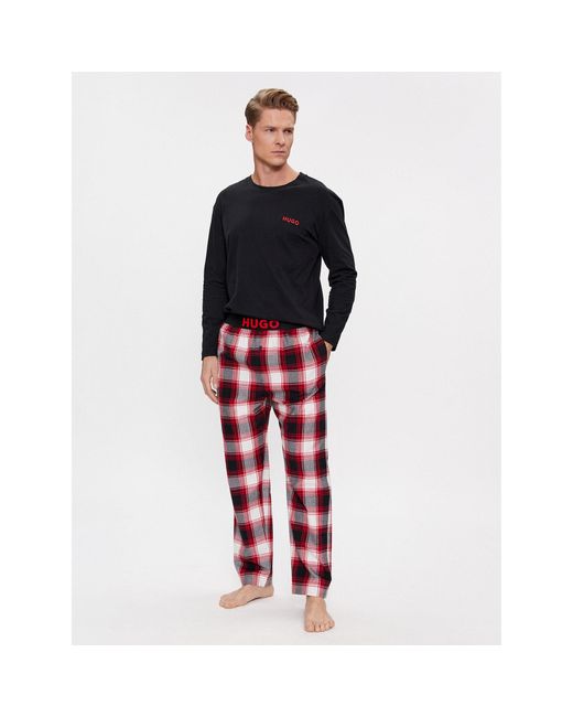 HUGO Pyjama 50502790 Regular Fit in Red für Herren