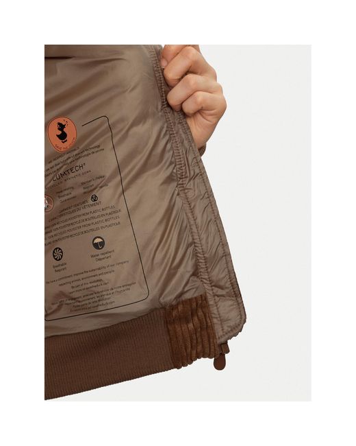 Save The Duck Brown Bomberjacke D32011W Vely19 Regular Fit