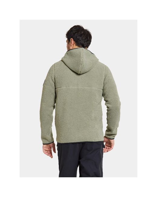 Didriksons Sweatshirt Bror Usx Fz 3 504860 Grün Standard Fit in Green für Herren
