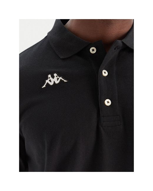 Kappa Poloshirt Logo Sharas Mss 302B3D0 Regular Fit in Black für Herren