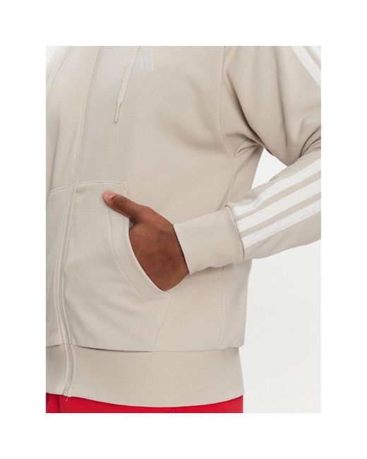 Adidas Sweatshirt Essentials 3-Stripes Je6340 Regular Fit in Red für Herren