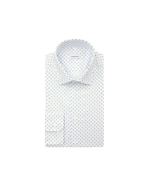 Seidensticker Hemd 01.642160 Weiß Slim Fit in Blue für Herren