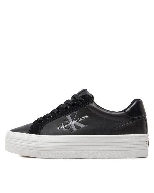 Calvin Klein Black Sneakers Bold Vulc Flatf Low Mix Ml Mtr Yw0Yw01492