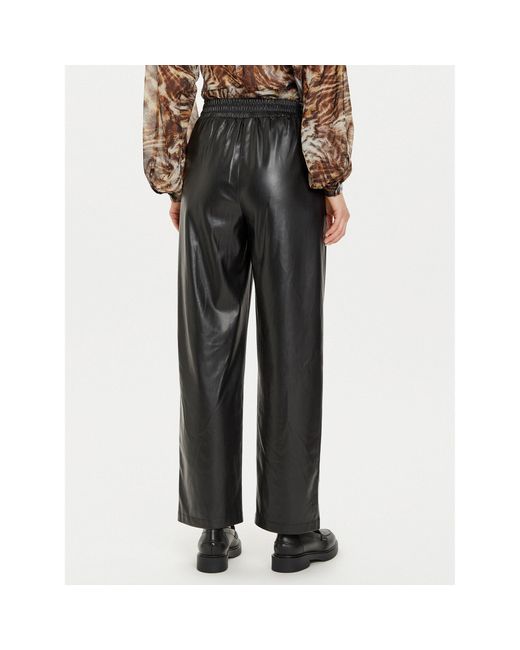 Liu Jo Black Lederhose Wf4153 E0392 Regular Fit