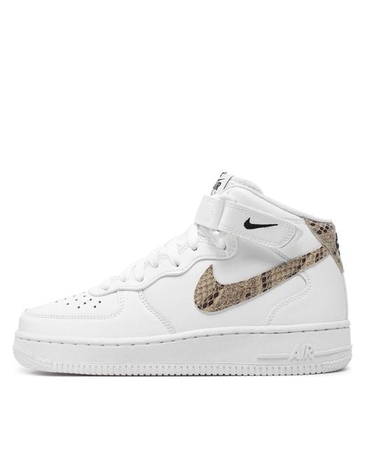 Nike White Sneakers air force 1 '07 mid dd9625 101