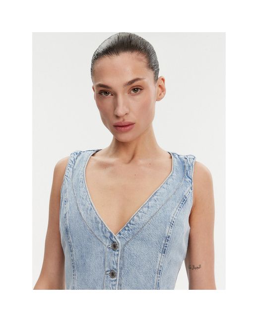 Guess Blue Weste W5Gn89 D5B96 Regular Fit