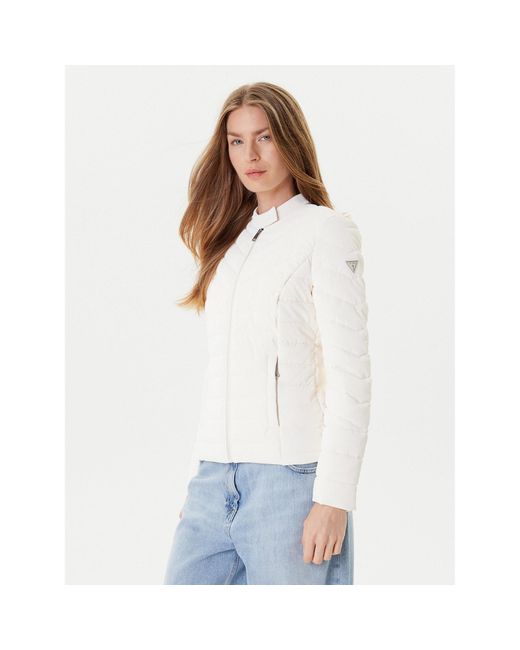 Guess White Übergangsjacke W5Yl13 Whdq0 Regular Fit
