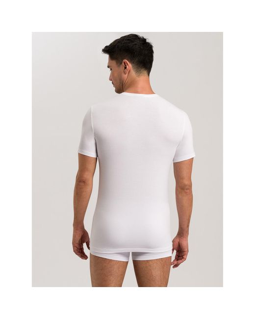 Hanro Unterhemd 73088 Weiß Slim Fit in White für Herren