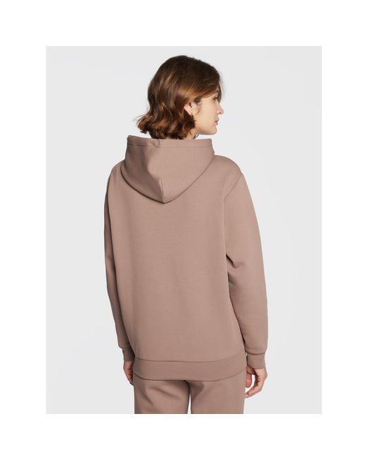 Calvin Klein Brown Sweatshirt Minimal Logo K20K205089 Relaxed Fit