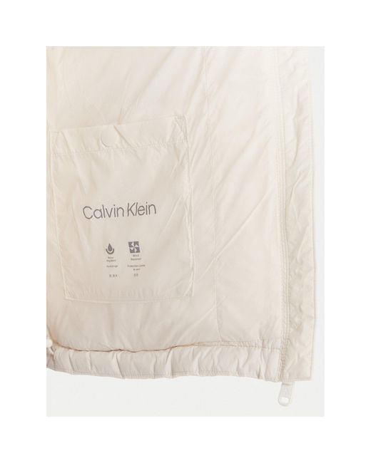 Calvin Klein White Daunenjacke Essential Lv047D501G Relaxed Fit