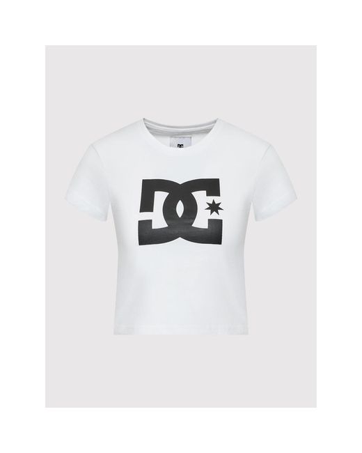 Dc White T-Shirt Star Adjzt03035 Weiß Regular Fit