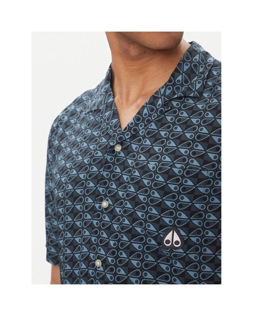 Moose Knuckles Hemd The Bay M15Mt709H Regular Fit in Blue für Herren