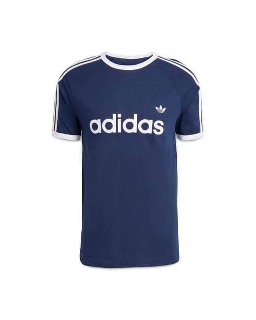 Adidas T-Shirt 3-Stripes Ringer Kf0419 Slim Fit in Blue für Herren