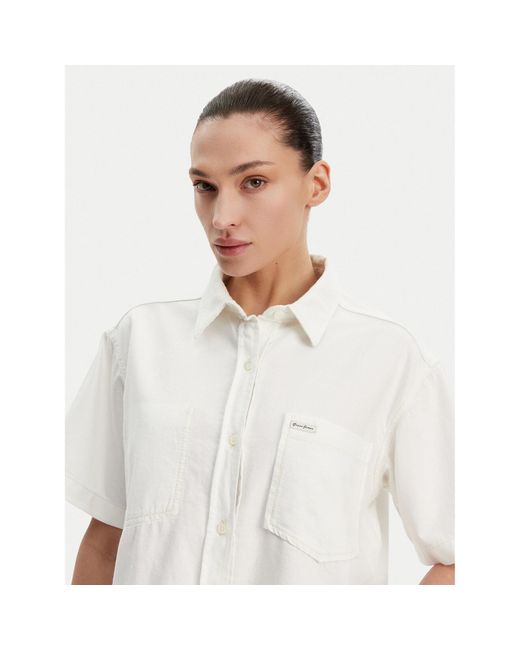Guess White Hemd W5Gh0F D5Nw1 Regular Fit