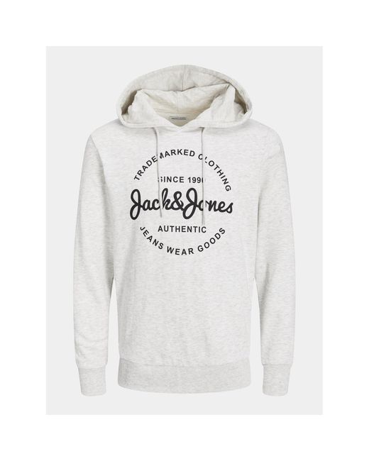 Jack & Jones Sweatshirt Forest 12249237 Standard Fit in White für Herren