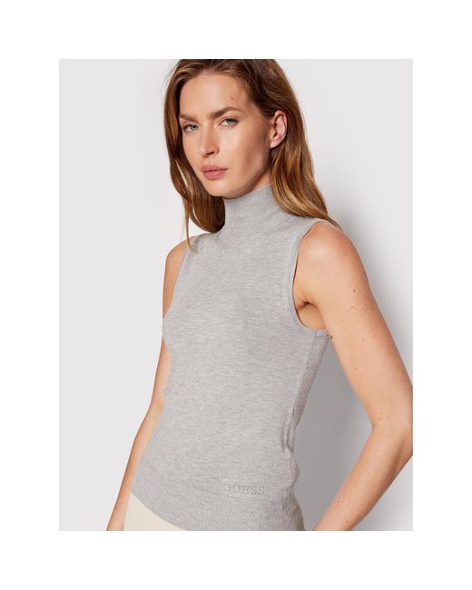 Guess Gray Rollkragenpullover Zelinda W2Yr32 Z2V62 Regular Fit