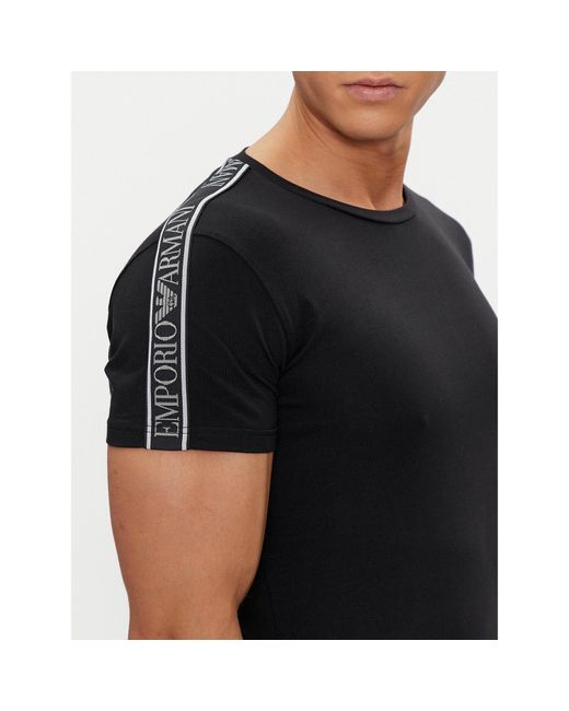 Emporio Armani T-Shirt 111035 4R523 00020 Slim Fit in Black für Herren
