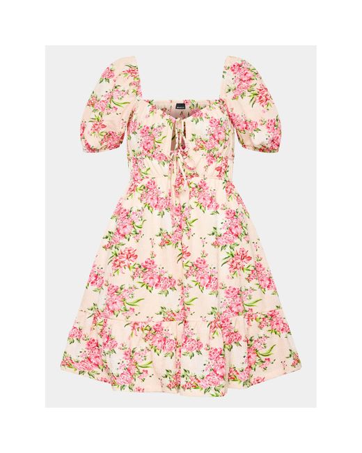 Gina Tricot Pink Kleid Für Den Alltag 19531 Regular Fit