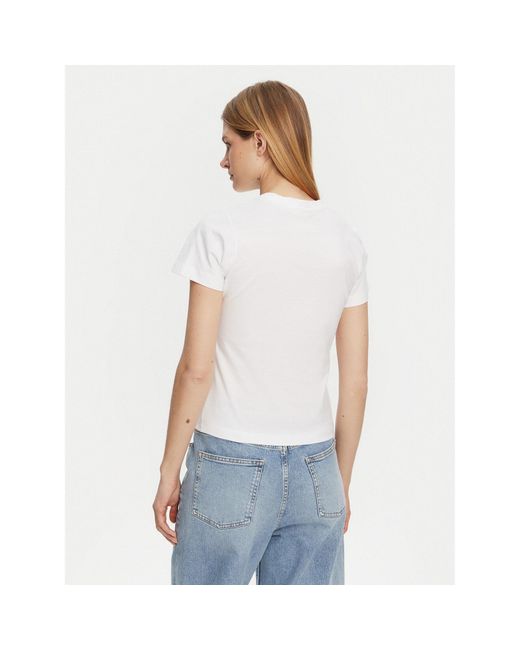 Guess White T-Shirt V5Gi03 I3Z14 Regular Fit