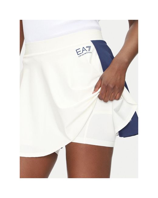 EA7 White Tennisrock 7W000204 Af13282 M0058 Regular Fit