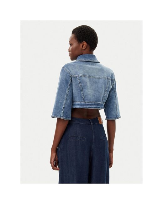 Liu Jo Blue Jeansjacke Ua5077 D4615 Regular Fit