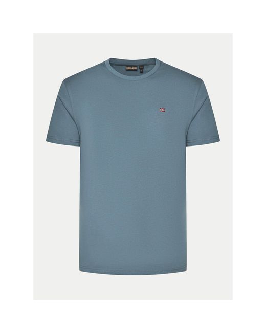 Napapijri T-Shirt Salis Np0A4H8D Regular Fit in Blue für Herren
