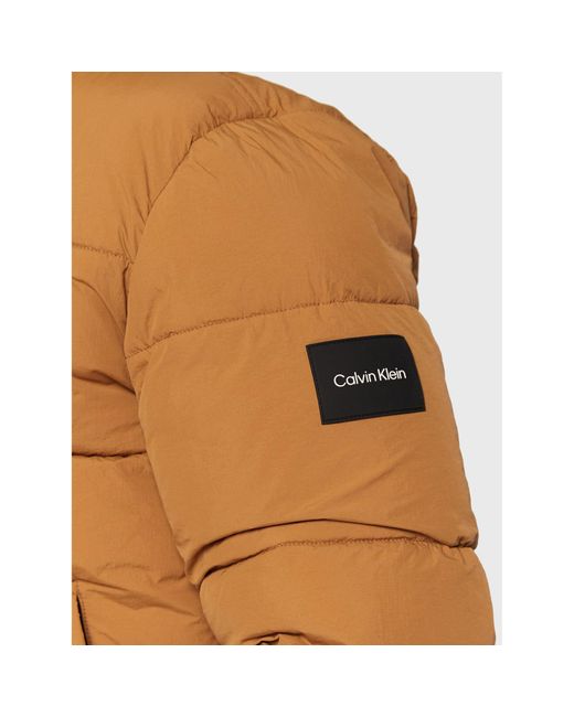 Calvin Klein Daunenjacke Crinkle K10K110336 Regular Fit in Brown für Herren