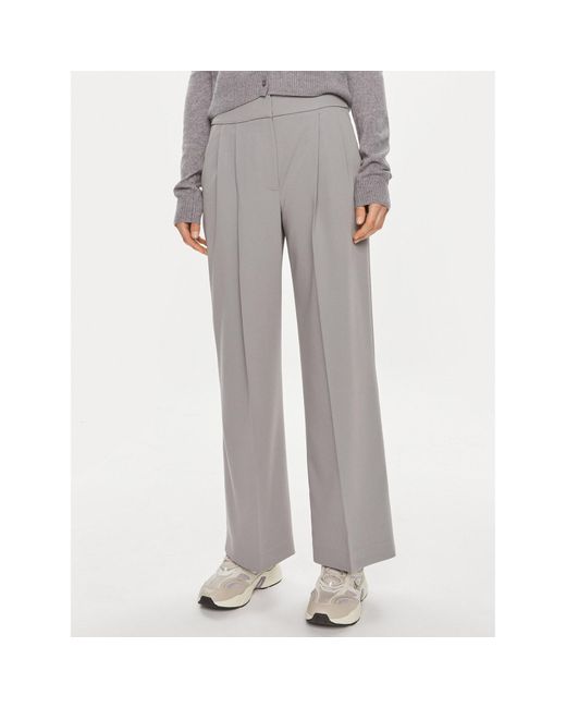 2nd Day Gray Stoffhose Miles 2000160151 Regular Fit