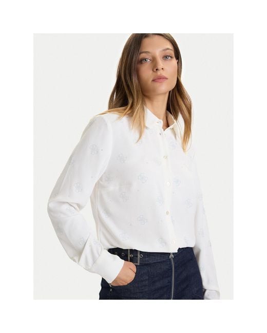 Guess White Hemd W5Bh80 W2982 Regular Fit