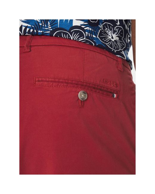 Hechter Paris Stoffshorts 26664 151365 Regular Fit in Red für Herren