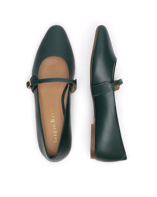 Sergio Bardi Green Ballerinas Rst-E1065-03Sb
