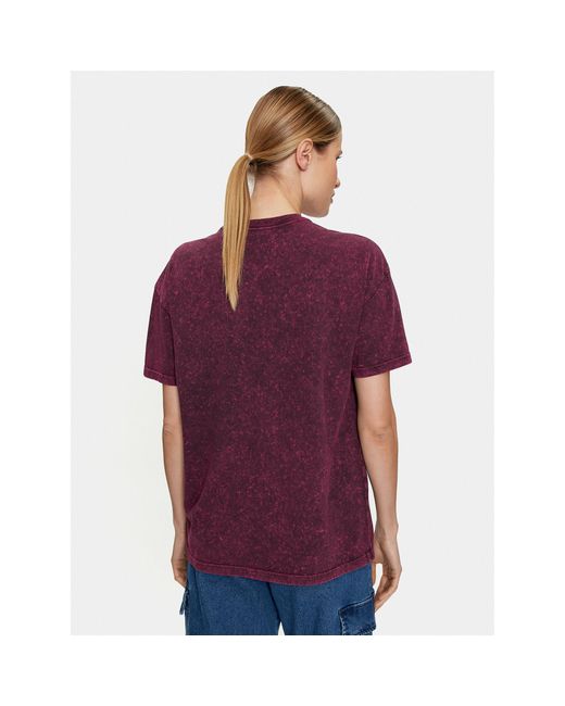 Vans Purple T-Shirt Love Shackle Oversized Vn000Gk6 Regular Fit