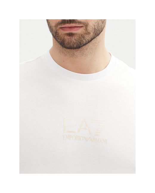EA7 T-Shirt 7M000301 Af13739 U0002 Slim Fit in White für Herren