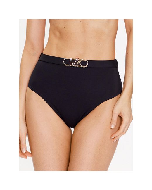 MICHAEL Michael Kors Blue Bikini-Unterteil Solid High Waist Mm1N025