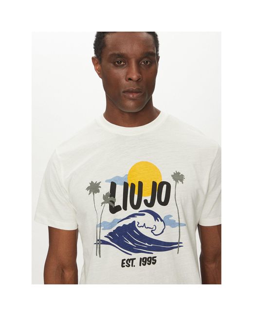 Liu Jo T-Shirt Qa5274 J7734 Regular Fit in White für Herren