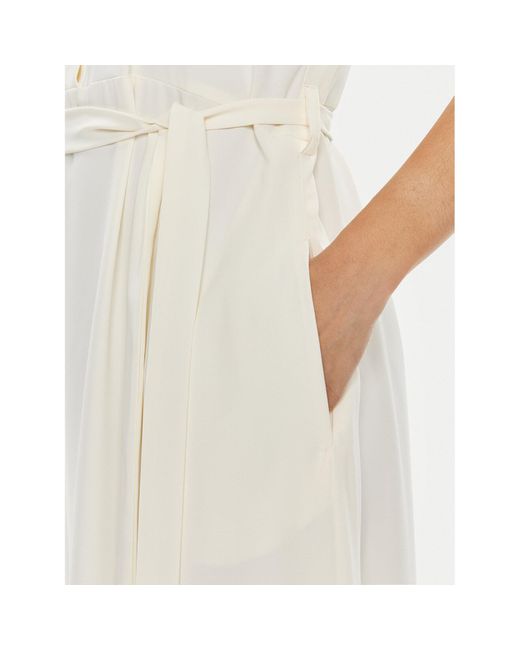 Rinascimento White Kleid Für Den Alltag Cfc0118250003 Écru Regular Fit